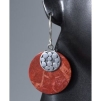 Серьги, серебро 925, коралл 001 01 21-01604 2009 г инфо 12371z.