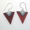 Серьги, серебро 925, коралл 001 01 21-01153 2009 г инфо 12373z.
